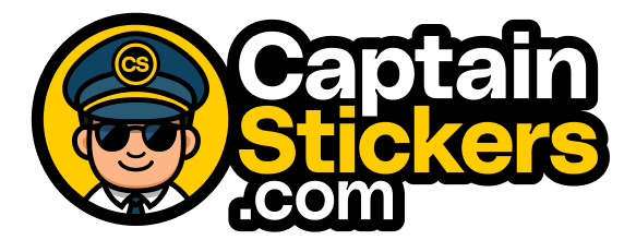 CaptainStickers aviation airplane avgeek sticker and collectible